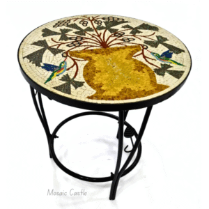 Handmade Mosaic Table - Classic Vase Pattern