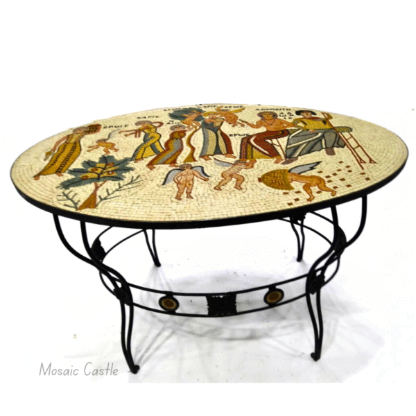 Handcrafted Table "Madaba Hippolytus Aphrodite" - Image 2