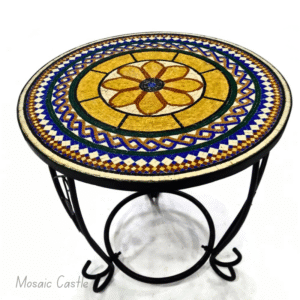 Handcrafted Mosaic Table - Geometric