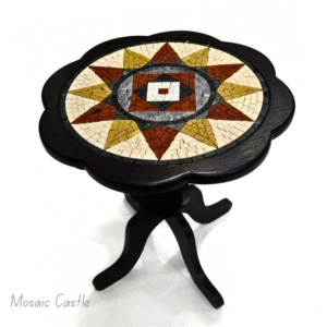 Handcrafted Mosaic Table " Compass Rose "