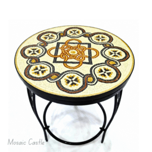 Handcrafted Mosaic Table Design "Celtic Knot Mosaic"