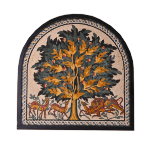 Mosaic arch shape in a tree of life Pattern